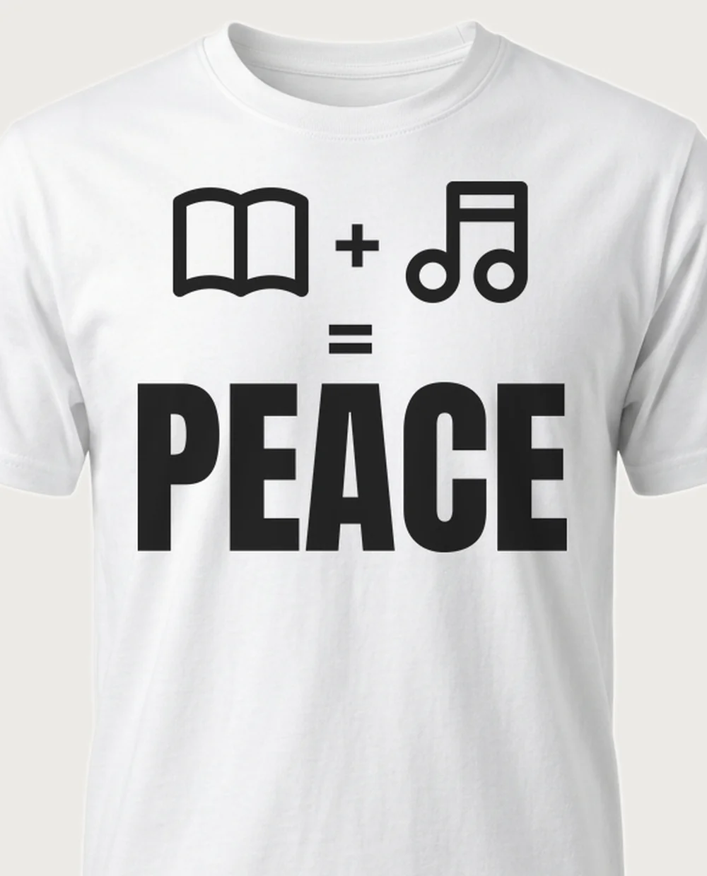 'BOOKS + TEA' — The Equation on a white tee