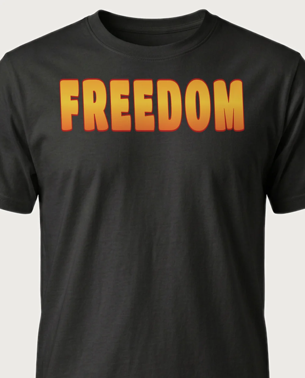 'FREEDOM' — 90s Airbrush on a black tee