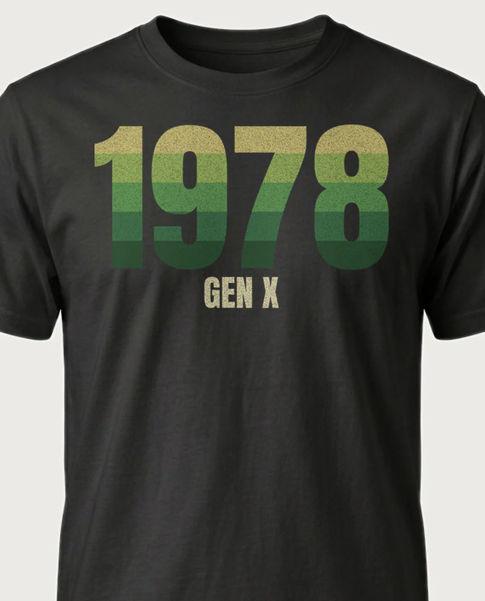 1978 GEN X — Generation on a black tee