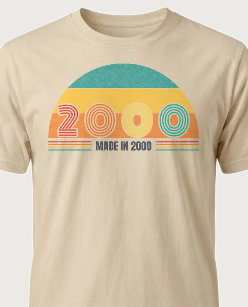 2000 — Vintage Birthday on a sand tee